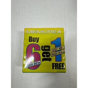 Memorex DBS Normal Bias 60 Minutes Buy 6‎ Get 1  Sealed Cassette Tapes
